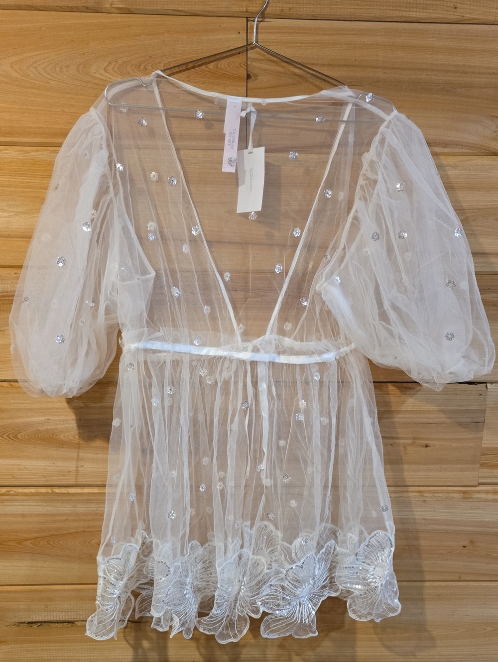 Dream Angels Atelier x Victoria's Secret Bridal Embellished Tulle Short Robe - Picture 5 of 7